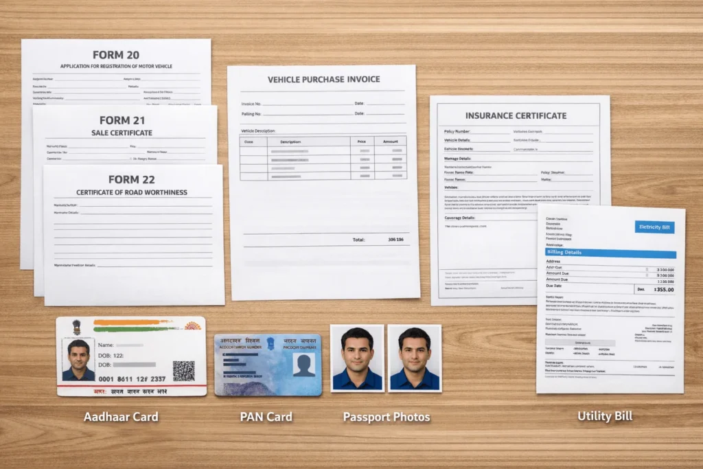 car registration documents India