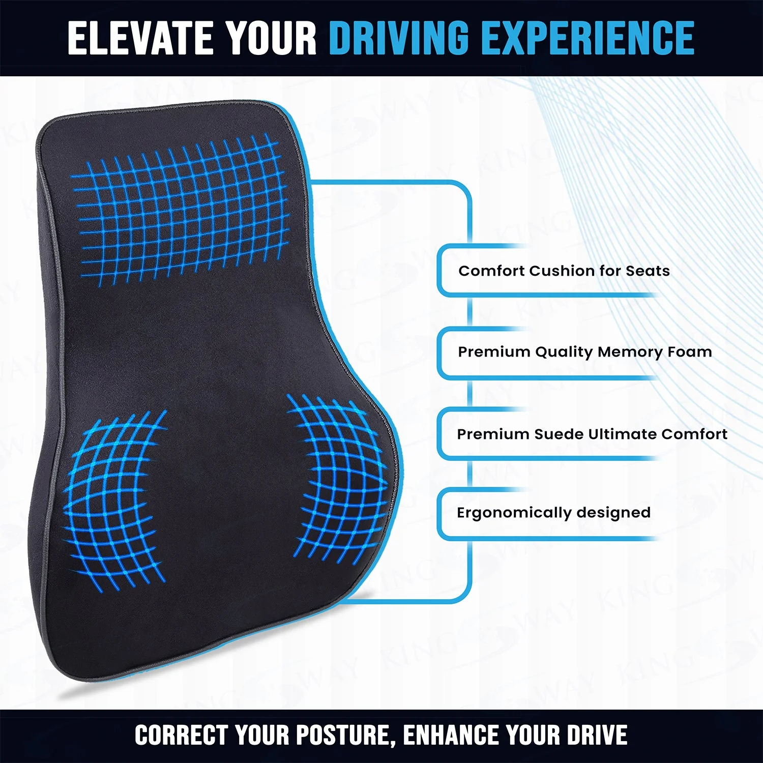 Orthopaedic Lumbar Support Seat Cushion - Image 2